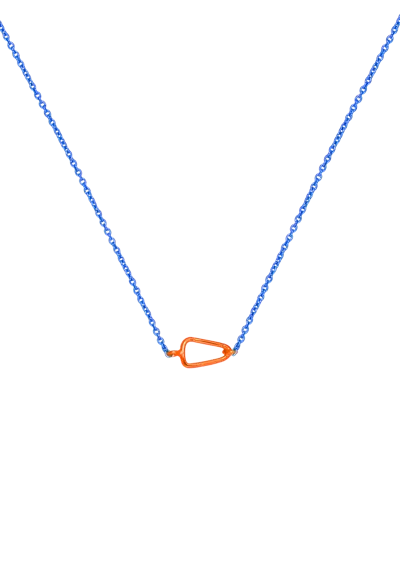 LAVANI JEWELS WOMEN'S BLUE / ORANGE SAITO BLUE AND ORANGE NECKLACE