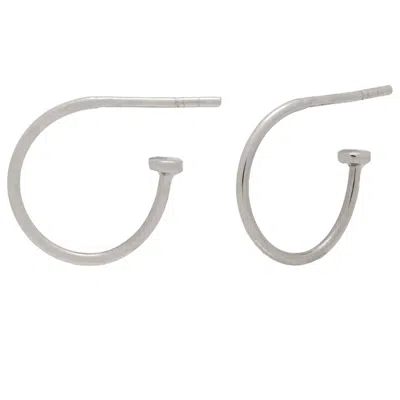 LAVANI JEWELS WOMEN'S SILVER ECLECTIC SMALL HOOPS