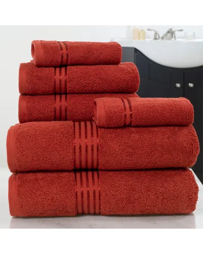LAVISH HOME LAVISH HOME 6PC COTTON TOWEL SET