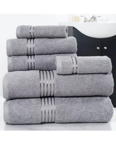LAVISH HOME LAVISH HOME 6PC COTTON TOWEL SET