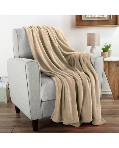 LAVISH HOME LAVISH HOME FLEECE THROW BLANKET