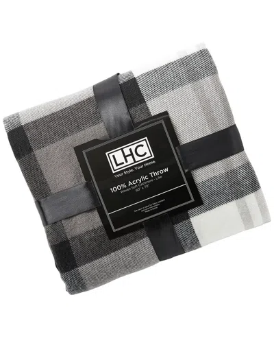 LAVISH HOME LAVISH HOME OVERSIZED VINTAGE PLAID THROW BLANKET