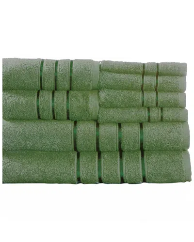 LAVISH HOME LAVISH HOME PLUSH 650 GSM 8PC BATH TOWEL SET