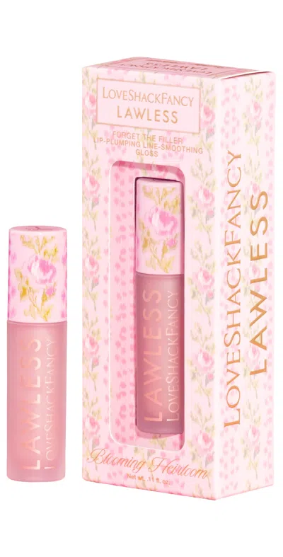 LAWLESS X LOVESHACKFANCY FORGET THE FILLER LIP PLUMPING GLOSS BLOOMING HEIRLOOM