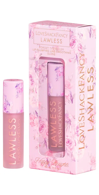 LAWLESS X LOVESHACKFANCY FORGET THE FILLER LIP PLUMPING GLOSS HAPPY THOUGHTS