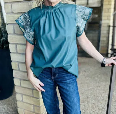 LAYERZ CLOTHING FRANKIE TOP IN TEAL