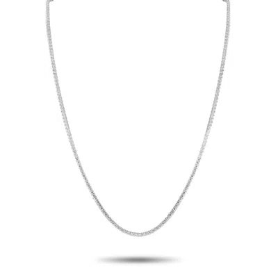 LB EXCLUSIVE 14K WHITE GOLD 15.26CT LAB-GROWN DIAMOND TENNIS NECKLACE MF01-020425