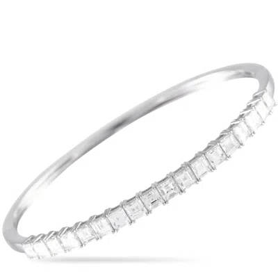LB EXCLUSIVE 18K WHITE GOLD 4.0CT DIAMOND BRACELET ALB-16859