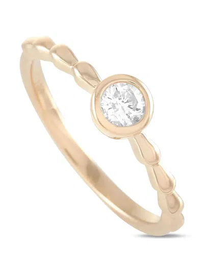 LB EXCLUSIVE PRE-OWNED 14K YELLOW GOLD SOLITAIRE DIAMOND RING