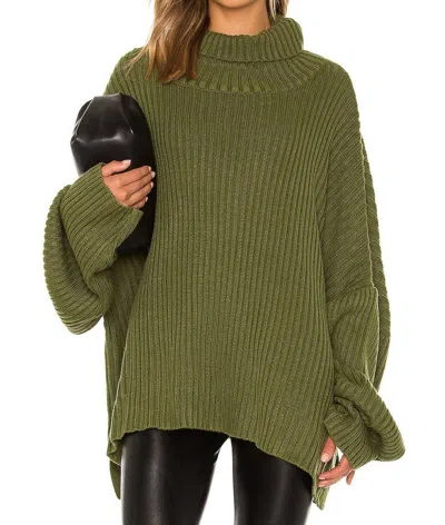 LBLC THE LABEL CASEY SWEATER IN ARMY GREEN