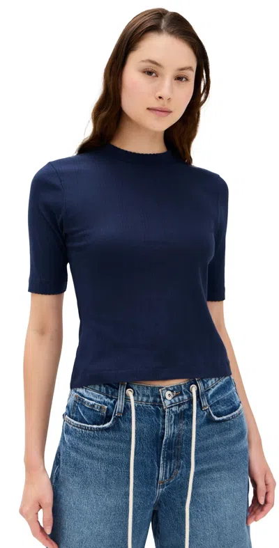 LE BOP ADA POINTELLE TEE NAVY