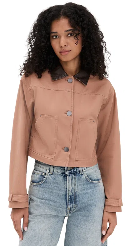 LE BOP HARRIET CROPPED JACKET MOCHA