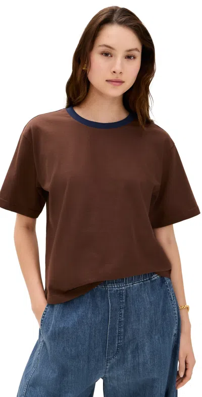 LE BOP RORY RINGER TEE CHOCOLATE