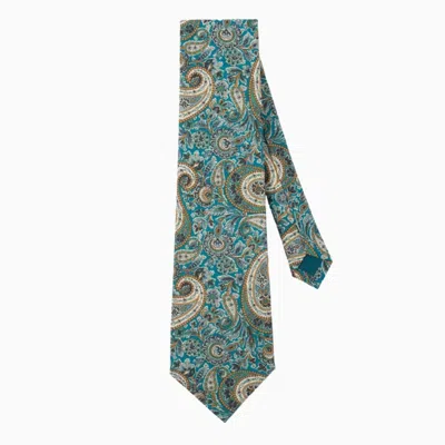 LE COLONEL MEN'S LIBERTY LEE MANOR GREEN TIE