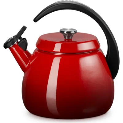 LE CREUSET LE CREUSET 2.2-QUART ENAMELED STAINLESS STEEL WHISTLING CLOCHE KETTLE