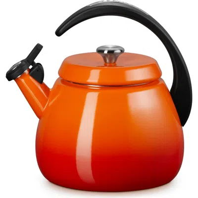 LE CREUSET LE CREUSET 2.2-QUART ENAMELED STAINLESS STEEL WHISTLING CLOCHE KETTLE