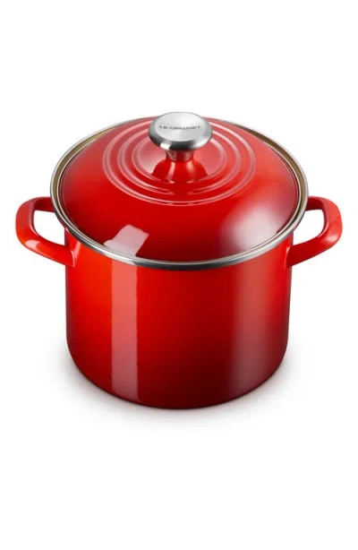 LE CREUSET LE CREUSET 6-QUART ENAMELED STAINLESS STEEL STOCK POT