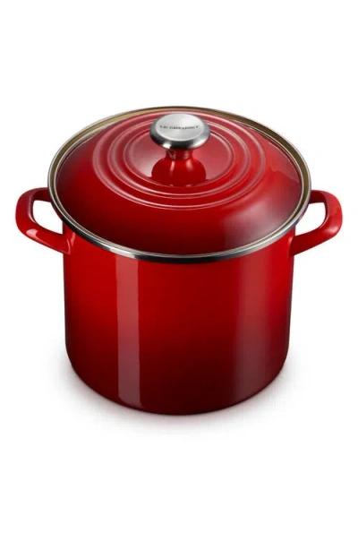 LE CREUSET LE CREUSET 8-QUART ENAMELED STAINLESS STEEL STOCK POT