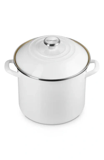 LE CREUSET LE CREUSET 8-QUART ENAMELED STAINLESS STEEL STOCK POT