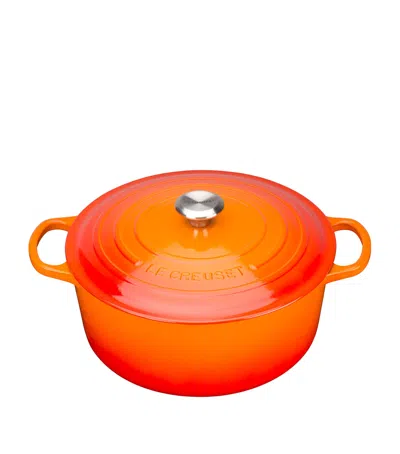 LE CREUSET CAST IRON ROUND CASSEROLE DISH