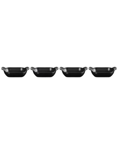 LE CREUSET ENAMELED CAST IRON MINI RECTANGULAR BAKERS, SET OF 4