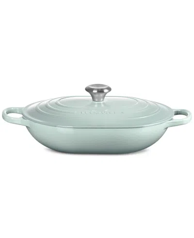 LE CREUSET ENAMELED CAST IRON SIGNATURE 3.75-QUART OBLONG DUTCH OVEN WITH LID