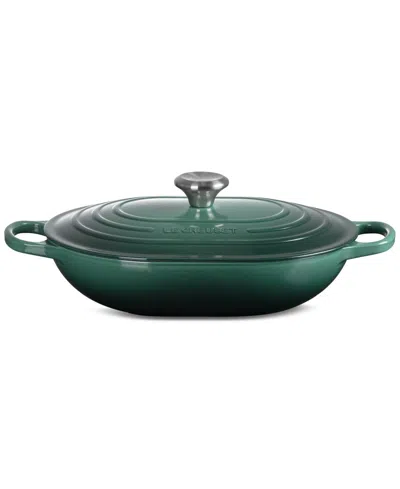 LE CREUSET ENAMELED CAST IRON SIGNATURE 3.75-QUART OBLONG DUTCH OVEN WITH LID