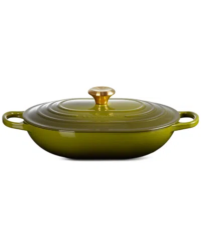 LE CREUSET ENAMELED CAST IRON SIGNATURE 3.75-QUART OBLONG DUTCH OVEN WITH LID