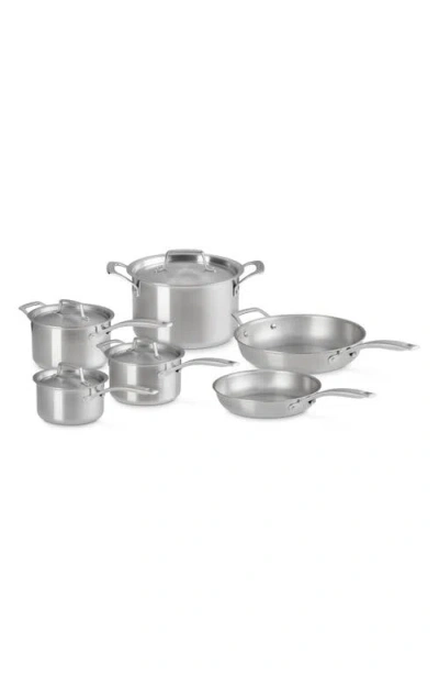 LE CREUSET LE CREUSET ESSENTIAL STAINLESS STEEL 10-PIECE COOKWARE SET