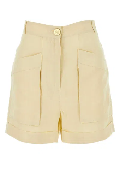 LE KASHA LE KASHA IVORY LINEN ASHRAF SHORTS