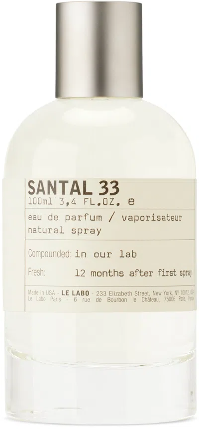 LE LABO SANTAL 33 EAU DE PARFUM, 100 ML