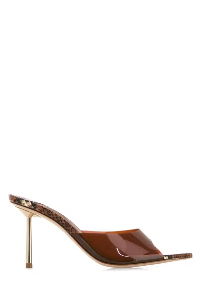 LE SILLA BROWN PVC BELLA MULES