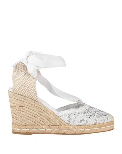 LE SILLA LE SILLA WOMAN ESPADRILLES WHITE SIZE 8 TEXTILE FIBERS
