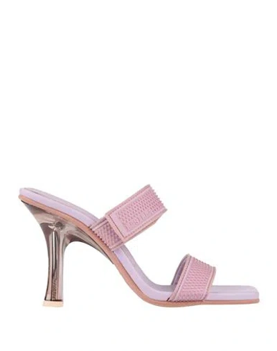 LE SILLA LE SILLA WOMAN SANDALS LILAC SIZE 7.5 RUBBER
