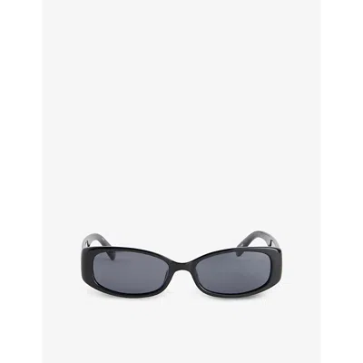 LE SPECS WOMENS BLACK LSP2552120 STARLIGHT RECTANGLE-FRAME SUNGLASSES