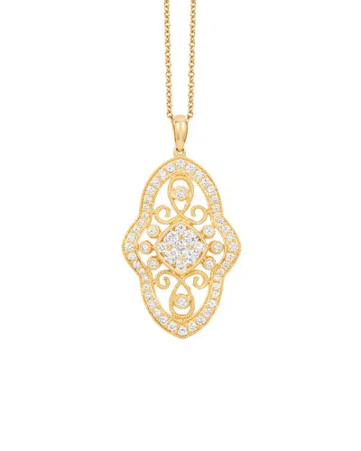 LE VIAN LE VIAN® 14K HONEY GOLD 0.90 CT. TW. DIAMOND PENDANT NECKLACE