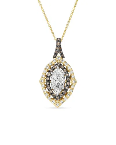 LE VIAN LE VIAN® CHOCOLATE COMPOSITE 14K 0.84 CT. TW. DIAMOND DROP PENDANT