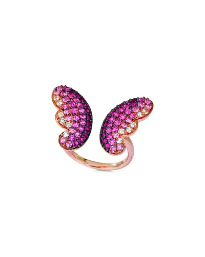 LE VIAN LE VIAN® BUTTERFLY 14K ROSE GOLD 2.00 CT. TW. SAPPHIRE HALF-ETERNITY RING