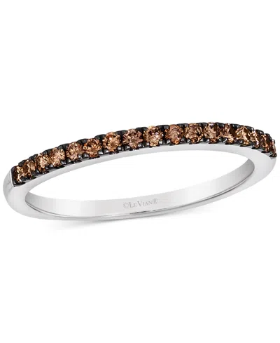 LE VIAN CHOCOLATIER CHOCOLATE DIAMONDS (1/4 CT. T.W.) BAND RING IN 14K VANILLA GOLD