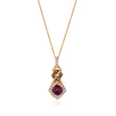LE VIAN LE VIAN LADIES CHOCOLATIER NECKLACES SET IN 14K STRAWBERRY GOLD