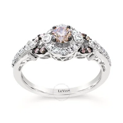 LE VIAN LE VIAN LADIES CHOCOLATIER RINGS SET IN 14K VANILLA GOLD