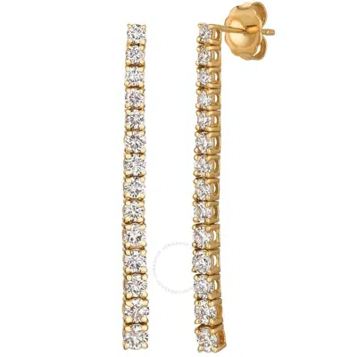 LE VIAN LE VIAN LADIES NUDE DIAMOND EARRINGS SET IN 14K HONEY GOLD