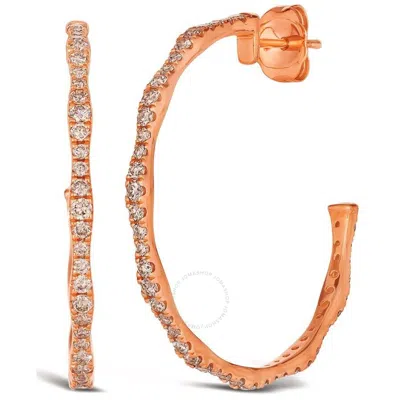 LE VIAN LE VIAN LADIES NUDE DIAMOND EARRINGS SET IN 14K STRAWBERRY GOLD