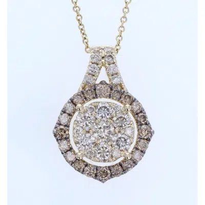 LE VIAN LE VIAN LADIES NUDE DIAMOND NECKLACES SET IN 14K HONEY GOLD