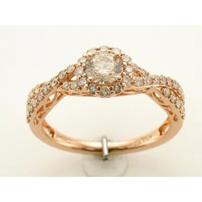 LE VIAN LE VIAN LADIES NUDE DIAMOND RINGS SET IN 14K STRAWBERRY GOLD