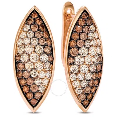 LE VIAN LE VIAN LADIES OMBRE EARRINGS SET IN 14K STRAWBERRY GOLD