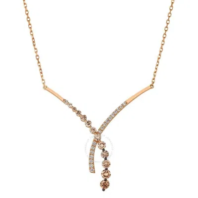 LE VIAN LE VIAN LADIES OMBRE NECKLACES SET IN 14K STRAWBERRY GOLD