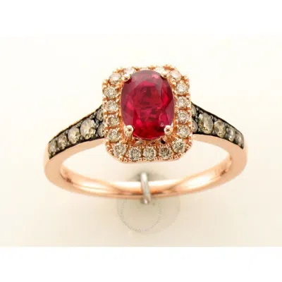 LE VIAN LE VIAN LADIES  PASSION RUBY RINGS SET IN 14K STRAWBERRY GOLD