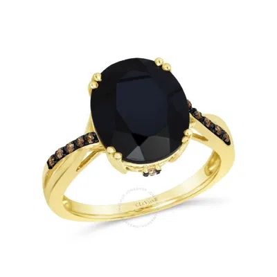 LE VIAN LE VIAN LADIES SEMI PRECIOUS RING FEATURING 3 7/8 CTS. ONYX SET IN 14K HONEY GOLD