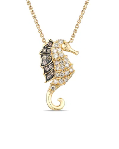 LE VIAN LE VIAN® SEAHORSE 14K 0.41 CT. TW. DIAMOND NECKLACE